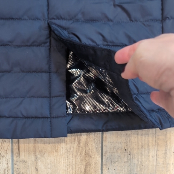 NEW with Tags Columbia Women's Navy White Out Quilted Long Vest Puffer Dress - Picture 6 of 9